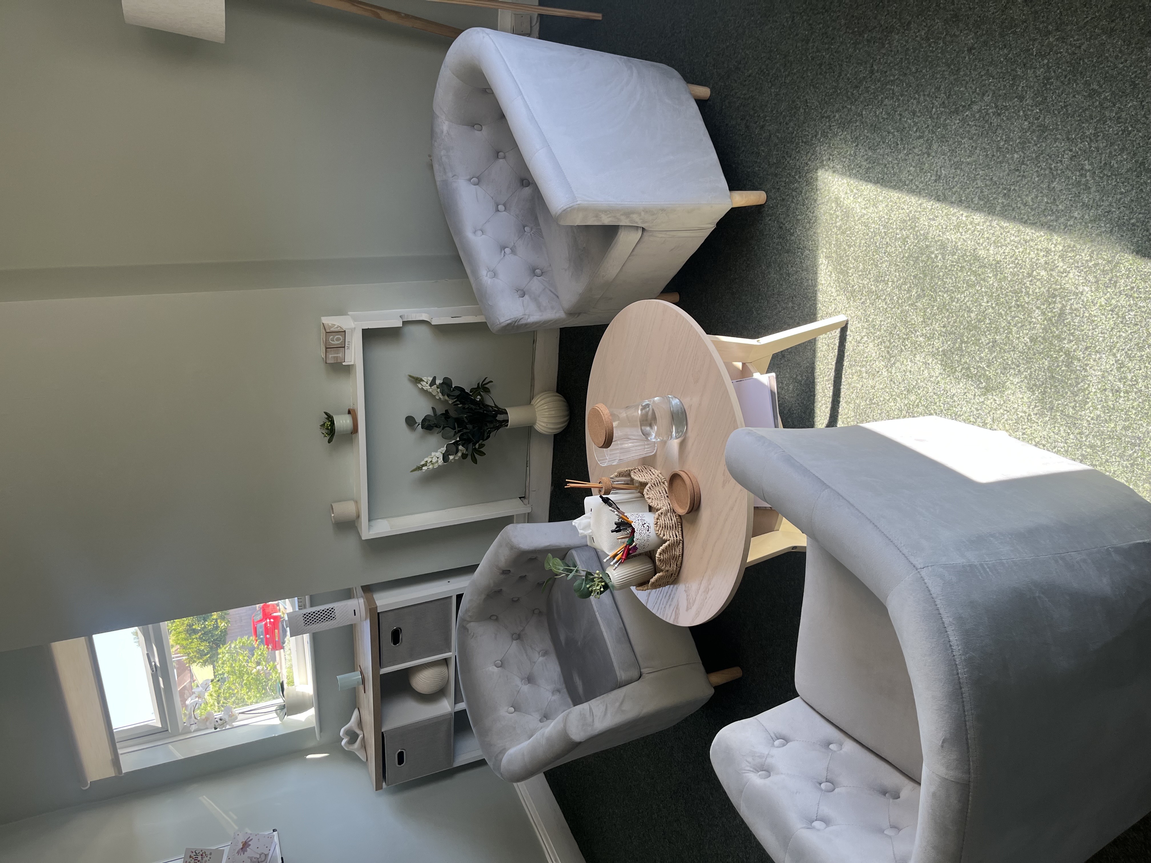 AIB Psychology clinic therapy room - comfortable seating area